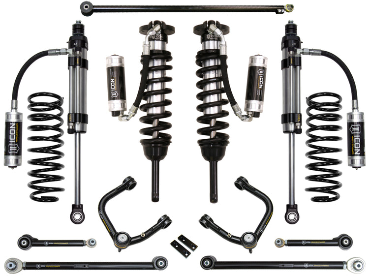 ICON 2010-2024 Toyota 4Runner/2010-2014 Toyota FJ Cruiser, 0-3.5" Lift Stage 8 Suspension System, Tubular UCA