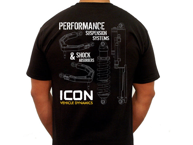 ICON R&D-Logo Tee – Black, Small