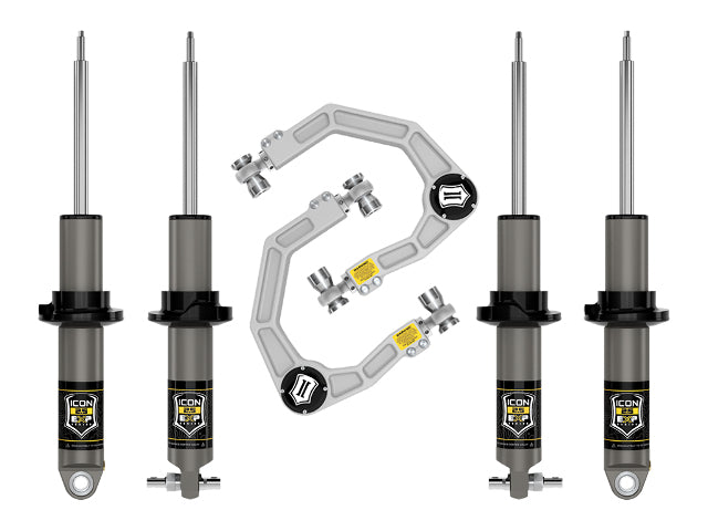 ICON 2021-2023 Ford Bronco, HOSS 2.0 Pkg, 0-2" Lift, Stage 2 Suspension System, Billet