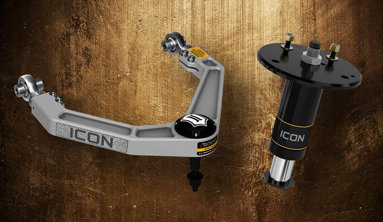 New for ICON: 2021-'23 RAM TRX Billet UCAs with Delta Joint Pro & Rear 2.5 Hydraulic Bumpstop Kit