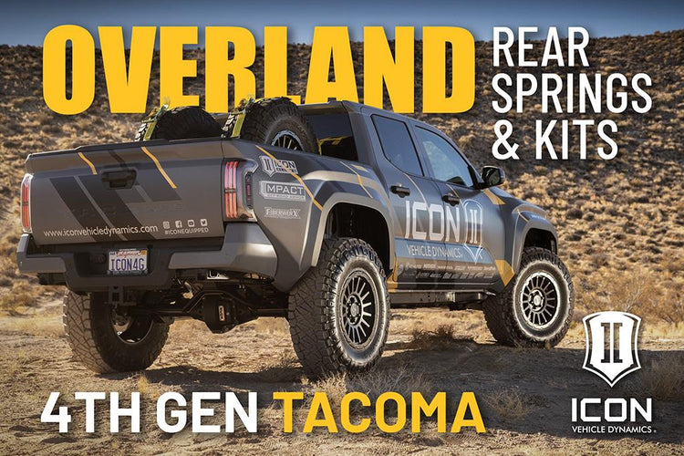 New from ICON: 4th Gen Tacoma Overland Rear Springs and Suspension Systems