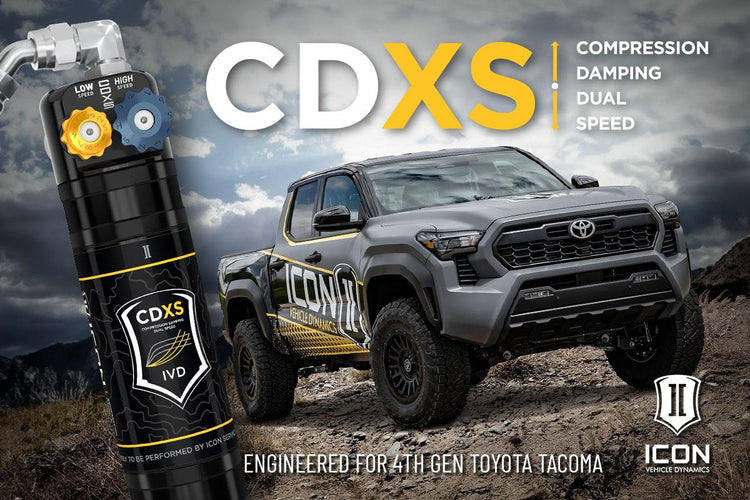 New from ICON: CDXS Coilovers & Complete Suspension Systems for 4th Gen Toyota Tacoma