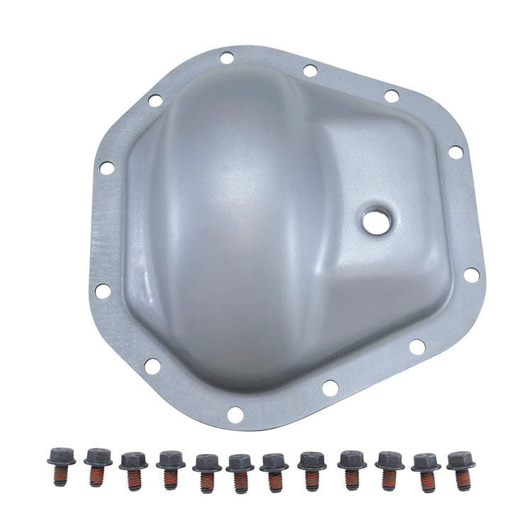 Steel cover for Dana 60 standard rotation. '02-'08 GM rear w/ 12 bolt cover