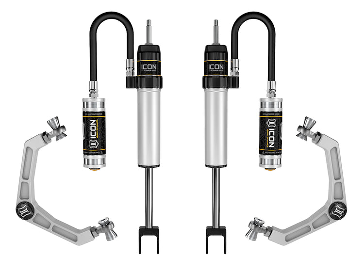 ICON 2020-2026 GM 2500/3500 HD, 0-2” Lift, V.S. 2.5 Aluminum Series Shock System, Remote Reservoir, Billet