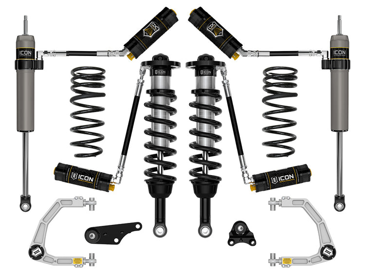 ICON 2024-2026 Toyota Tacoma 1.25-3" Lift, Stage 5 Suspension System, Billet, Overland Rear Springs