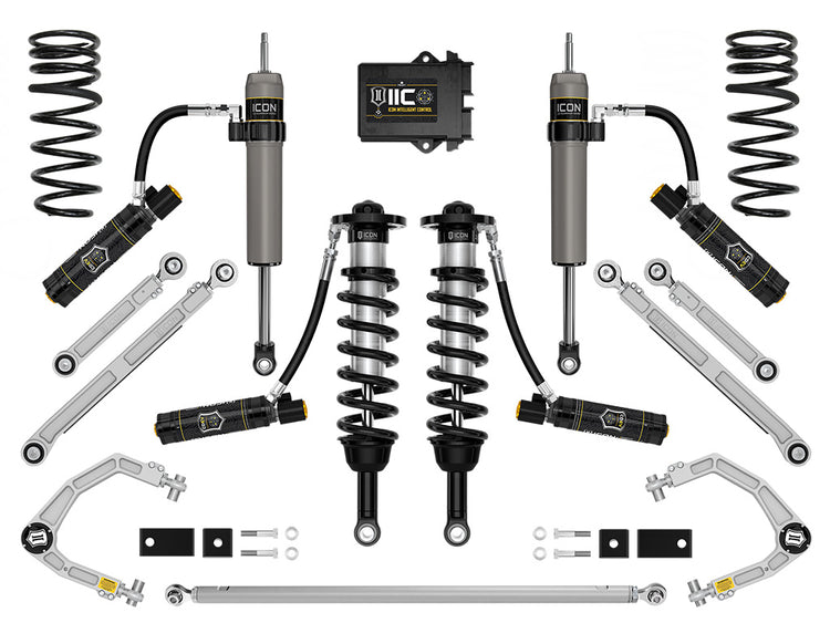 ICON 2022-2026 Toyota Tundra, 1.25-3.5" Lift, Stage 14 (TRD), 2.5 Suspension System, Billet