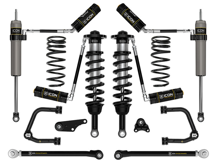 ICON 2024-2026 Toyota Tacoma 1.25-3" Lift, Stage 7 Suspension System, Tubular, Overland Rear Springs