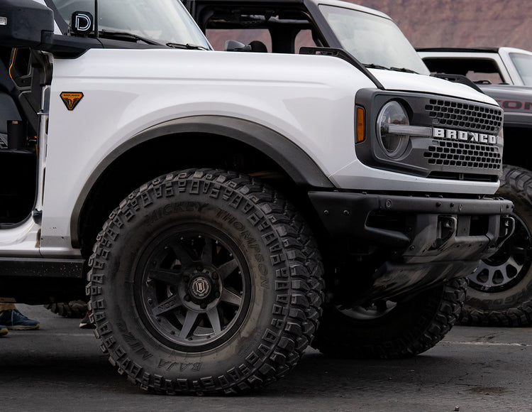 ICON Alloys Rebound Pro, Satin Black, 17 x 8.5 / 6 x 5.5, 0mm Offset, 4.75" BS