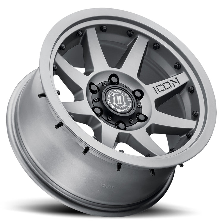 ICON Alloys Rebound PRO, Titanium, 17 x 8.5 / 5 x 5.5, 0mm Offset, 4.75" BS, 108mm Hub Bore