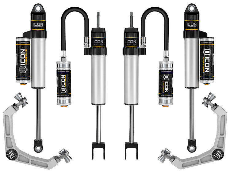 ICON 2020-2026 GM 2500/3500 HD, 0-2" Lift, Stage 2 Suspension System, Billet