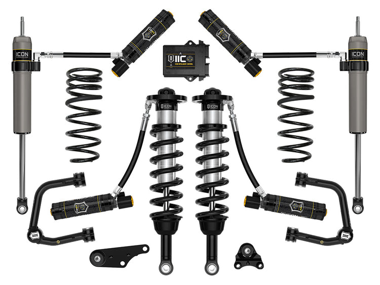 ICON 2024-2026 Toyota Tacoma 1.25-3" Lift, Stage 6 Suspension System, Tubular, Triple Rate Rear Springs