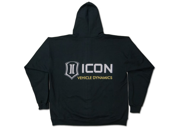 ICON Standard-Logo Hoodie – Black, Extra Large