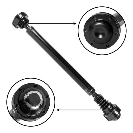 NEW USA Standard Front Driveshaft for Commander & Liberty, 19-1/4\" Weld to Weld