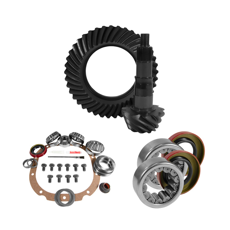 8.8" Ford 3.73 Rear Ring & Pinion, Install Kit, 2.99" OD Axle Bearings & Seals