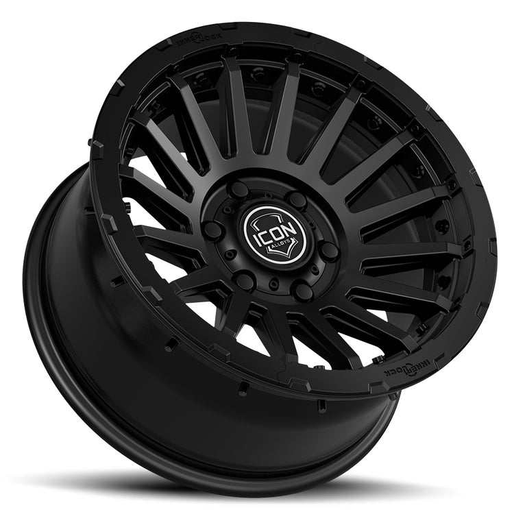 ICON Alloys Recon Pro, Satin Black, 17 x 8.5 / 5 x 5, -6mm Offset, 4.5" BS