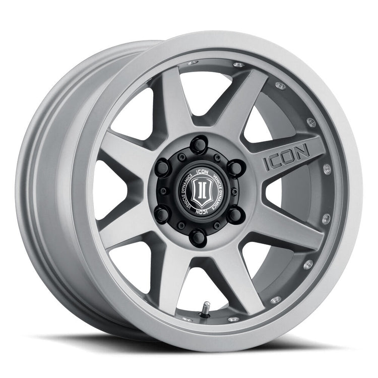 ICON Alloys Rebound Pro, Titanium, 17 x 8.5 / 5 x 4.5, 0mm Offset, 4.75" BS