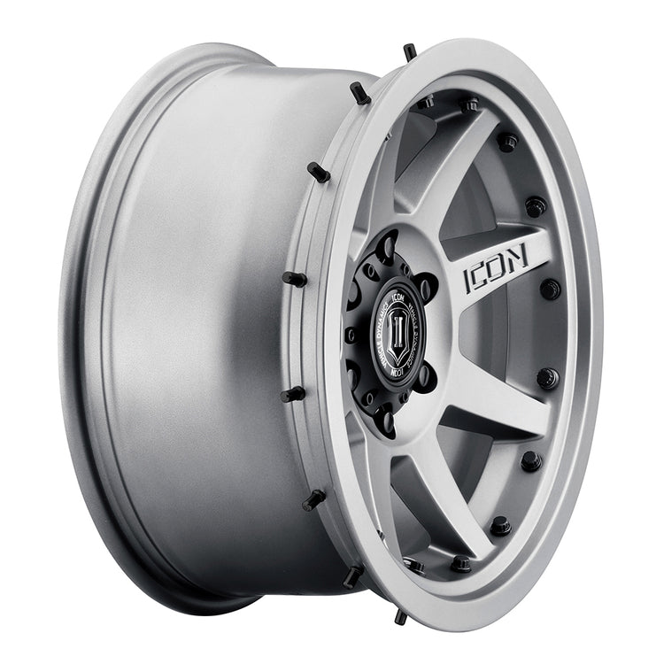 ICON Alloys Rebound Pro, Titanium, 17 x 8.5 / 5 x 4.5, 0mm Offset, 4.75" BS