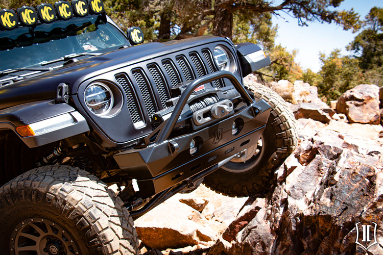 ICON Pro Series ‘18-Up JL / ’20-Up Jeep JT Front Bumper w/Bars & Tabs