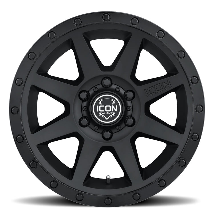ICON Alloys Rebound, Double Black, 20 x 9 / 6 x 135, 16mm Offset, 5.625" BS