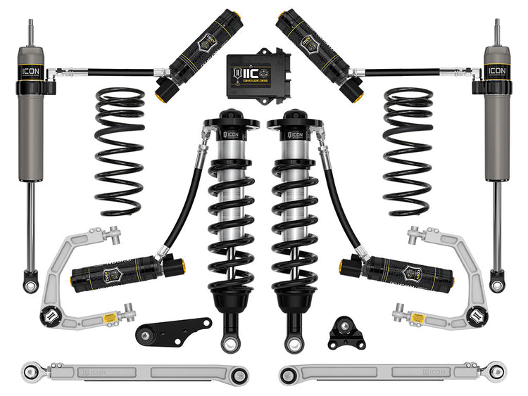 ICON 2024-2026 Toyota Tacoma 1.25-3" Lift, Stage 10 Suspension System, Billet, Overland Rear Springs