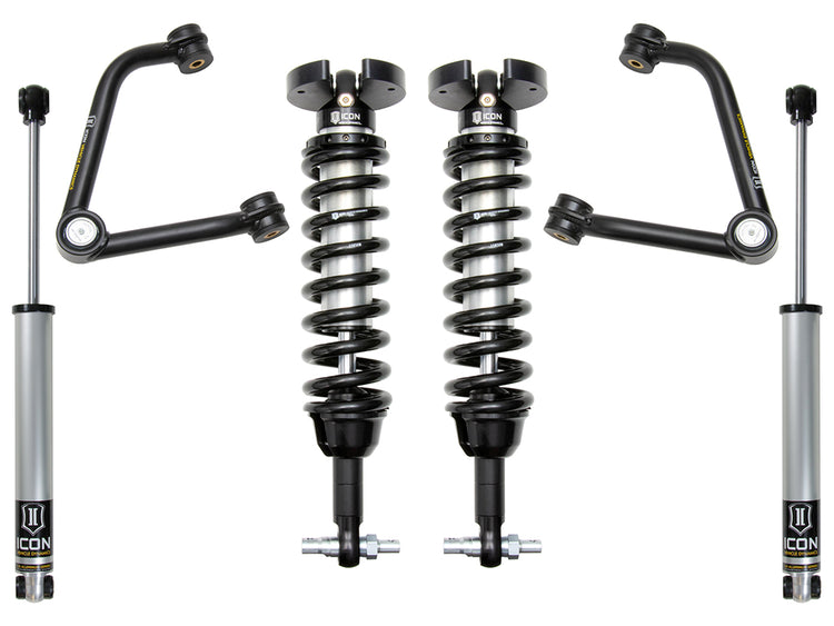 ICON 2019-2026 Chevrolet Silverado 1500/GMC Sierra 1500, 1.5-3.5" Lift, Stage 2 Suspension System, Tubular