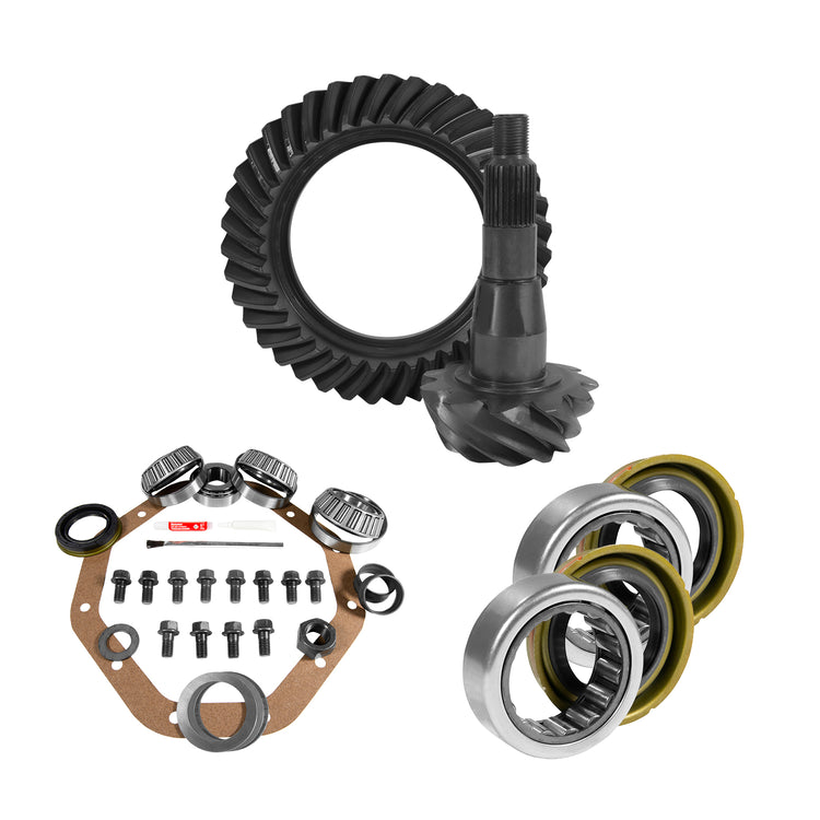 9.25" CHY 3.91 Rear Ring & Pinion, Install Kit, 1.705" Axle Bearings & Seal