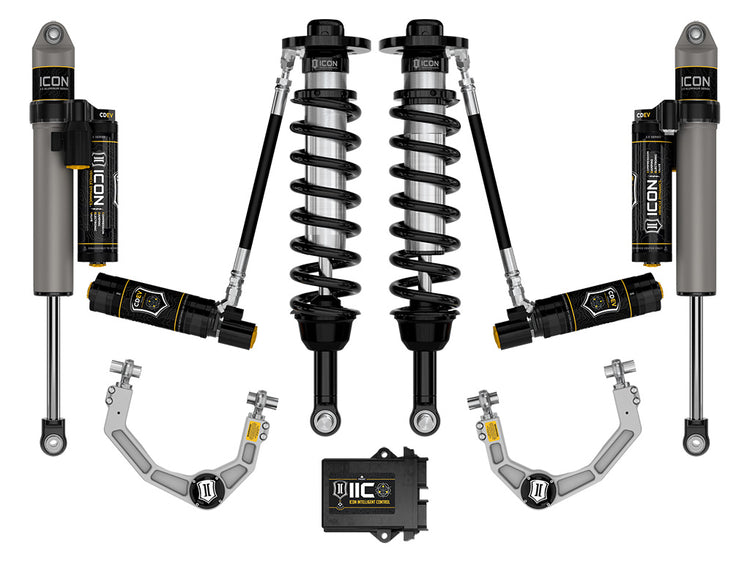 ICON 2021-2025 Ford F-150 4WD, 2.75-3.5" Lift, Stage 5 Suspension System, Billet