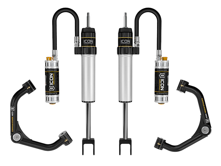 ICON 2020-2026 GM 2500/3500 HD, 0-2” Lift, V.S. 2.5 Aluminum Series Shock System, Remote Reservoir w/ CDCV, Tubular