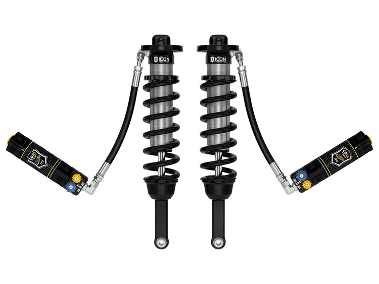ICON 2005-2023 Toyota Tacoma, 0-3.5"/0-2.75" Lift, Front, V.S. 2.5 Series Coilover Kit, Extended Travel, Remote Reservoir w/ CDXS, 700 lbs/in Coils, Pair