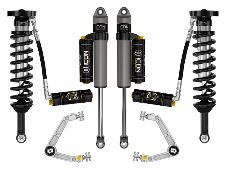 ICON 2023-2026 GMC Canyon AT4, Denali, & Elevation/Chevrolet Colorado Trail Boss, 1.75-2.5" Lift, Stage 5 Suspension System, Billet
