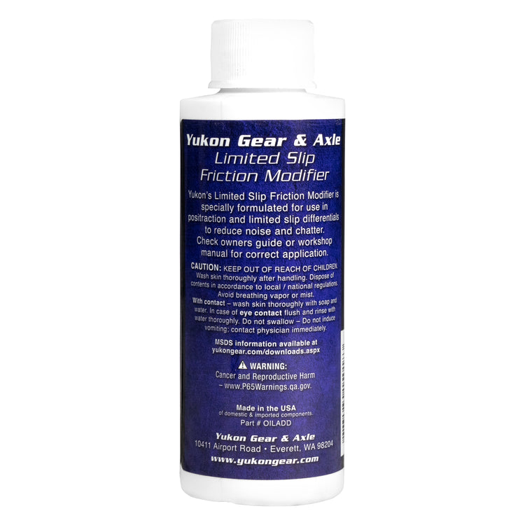 Yukon Friction Modifier Additive for Limited Slip/Posi - 4 Ounce Bottle