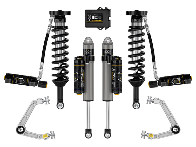 ICON 2023-2026 GMC Canyon AT4, Denali, & Elevation/Chevrolet Colorado Trail Boss, 1.75-2.5" Lift, Stage 6 Suspension System, Billet