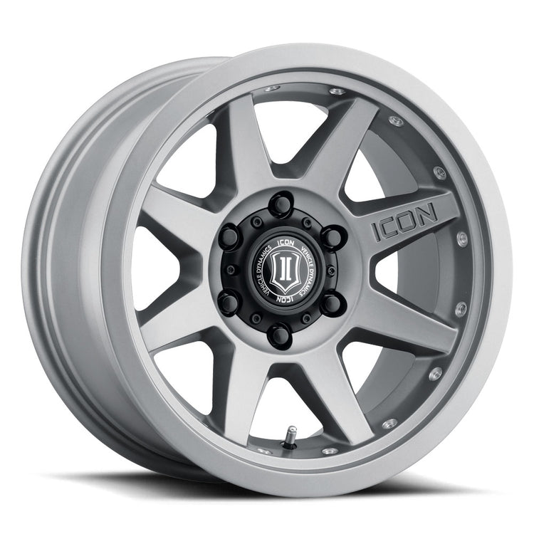 ICON Alloys Rebound Pro, Titanium, 17 x 8.5 / 6 x 135, 6mm Offset, 5" BS
