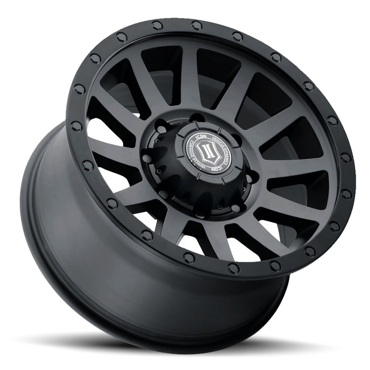 ICON Alloys Compression HD, Double Black, 18 x 9 / 8 x 170, 6mm Offset, 5.25" BS