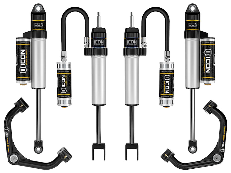 ICON 2020-2026 GM 2500/3500 HD, 0-2" Lift, Stage 2 Suspension System, Tubular