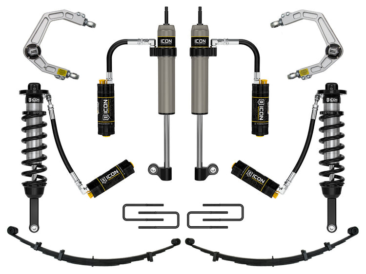 ICON 2005-2015 Toyota Tacoma 0-3.5" Lift/2016-2023 Tacoma 0-2.75" Lift, Stage 9 Suspension System, Billet, CDCV