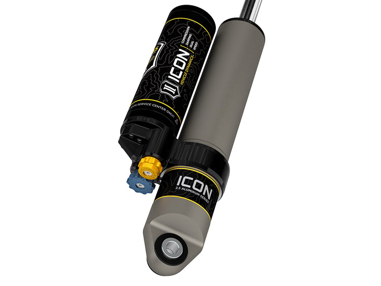 ICON 2019-2026 Chevrolet Silverado 1500/GMC Sierra 1500, 0-2" Lift, Rear, V.S. 2.5 Aluminum Series Shock Absorbers, Piggyback Reservoir w/ CDXS, Pair