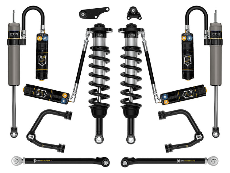 ICON 2024-2026 Toyota Tacoma 1.25-3" Lift, Stage 9 Suspension System, Tubular