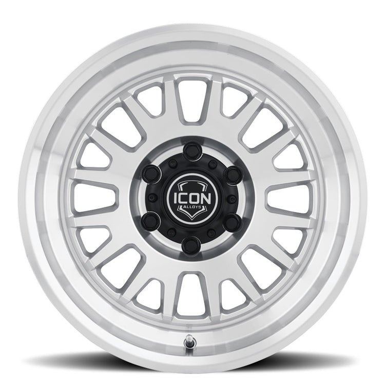 ICON Alloys Anza, Silver Machined, 17 x 8.5 / 5 x 5, -6mm Offset, 4.5" BS