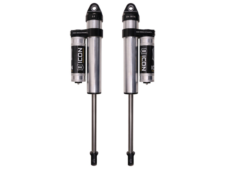 ICON 2004-2008 Ford F-150 2WD, 0-3” Lift, Rear, V.S. 2.5 Aluminum Series Shock Absorbers, Piggyback Reservoir, Pair