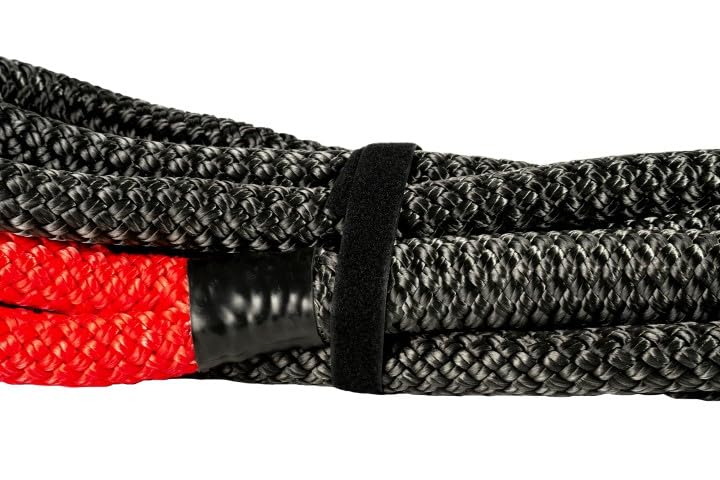 BulletProof Hitches - 1/4" x 30' Kinetic Recovery Rope with 52,300 lbs Breaking Strength - Kinetic Rope for Towing & Recovery of Tractors, Motorhomes, and Class 3 Trucks