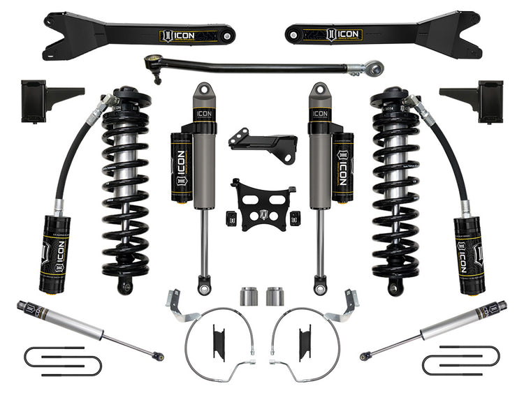 ICON 2023-2026 Ford F-250/F-350 Super Duty 4WD, 4-5.5" Lift, Stage 4 Coilover Conversion System w/ Radius Arms