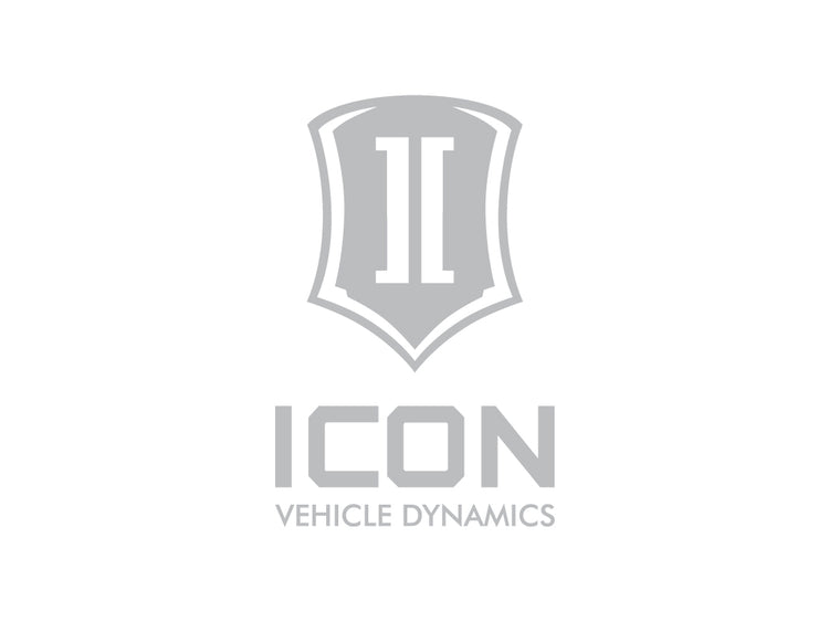 ICON Vehicle Dynamics Stacked Logo Sticker, Silver, 6” Tall