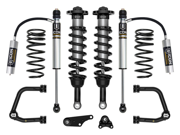 ICON 2024-2026 Toyota Tacoma 1.25-3" Lift, Stage 3 Suspension System, Tubular, Overland Rear Springs