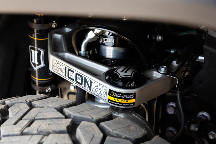 ICON 2024-2026 Toyota Tacoma/2024-2026 Toyota Land Cruiser 250 Series/2024-2026 Lexus GX550/2025-2026 Toyota 4Runner, Front, Billet Upper Control Arms w/ Delta Joint Pro