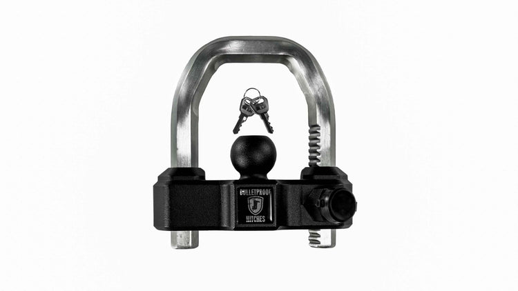 BulletProof Hitches - Extreme Duty Trailer Coupler Lock - Universal Trailer Lock with 1" Solid Steel Bar - Fits 1-7/8", 2" and 2-5/16" Couplers - Heat-Treated & Pick-Resistant