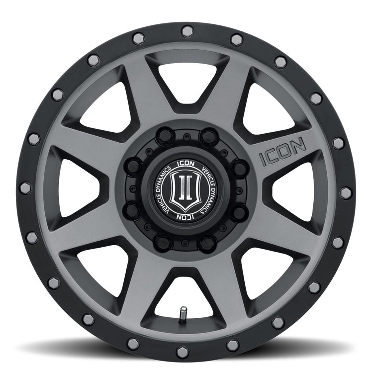 ICON Alloys Rebound HD, Titanium, 18 x 9 / 8 x 180, 12mm Offset, 5.5" BS