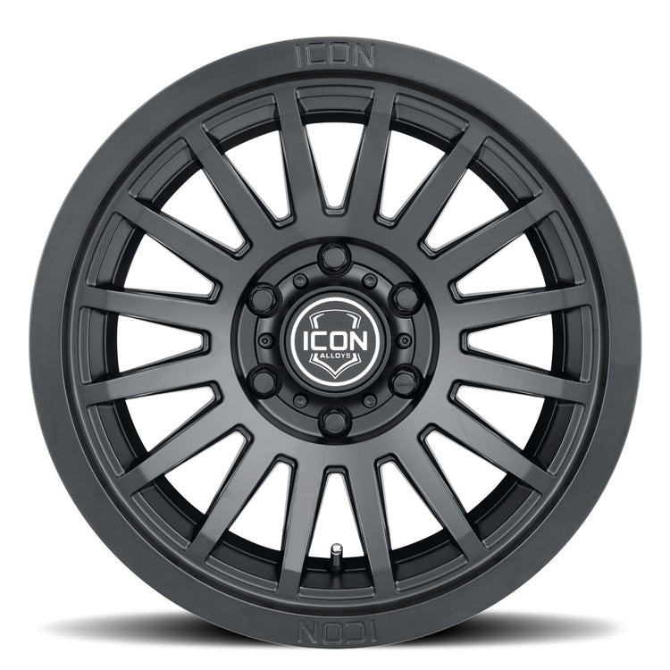 ICON Alloys Hulse, Double Black, 18 x 9 / 8 x 170, 6mm Offset, 5.25" BS