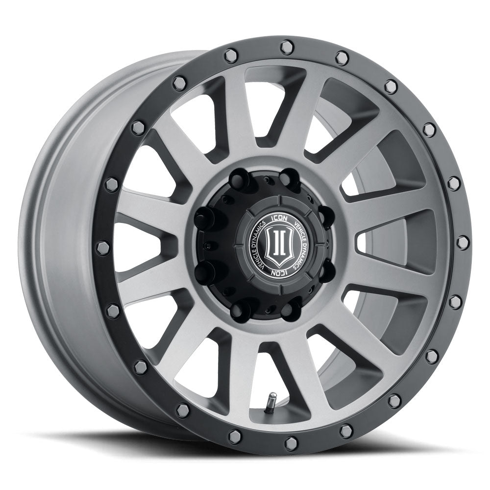 ICON Alloys Compression HD, Titanium, 18 x 9 / 8 x 6.5, 12mm Offset, 5