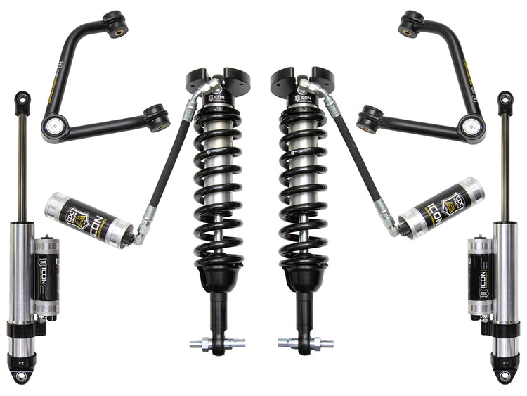ICON 2019-2026 Chevrolet Silverado 1500/GMC Sierra 1500, 1.5-3.5" Lift, Stage 4 Suspension System, Tubular